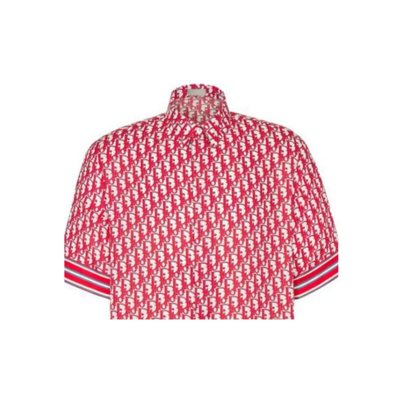 DIOR Shirts Men Rose Red-4