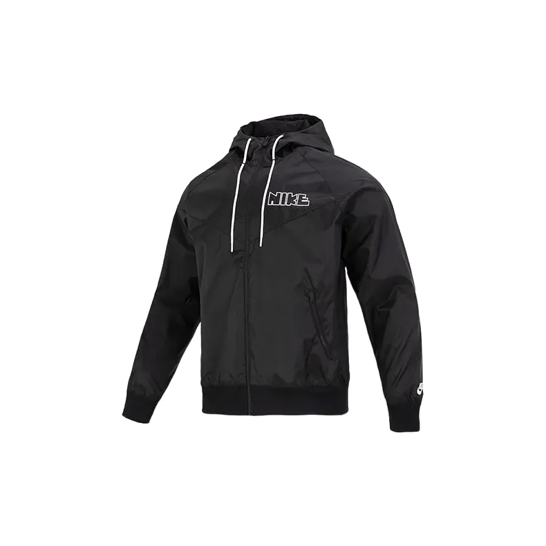 Nike Casual Sportswear Men Set Gray Top+Black Jacket-2