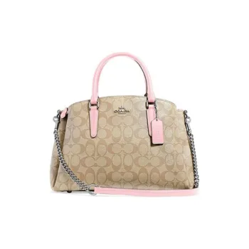 COACH Sage Women's Light Khaki Monogram With Pink