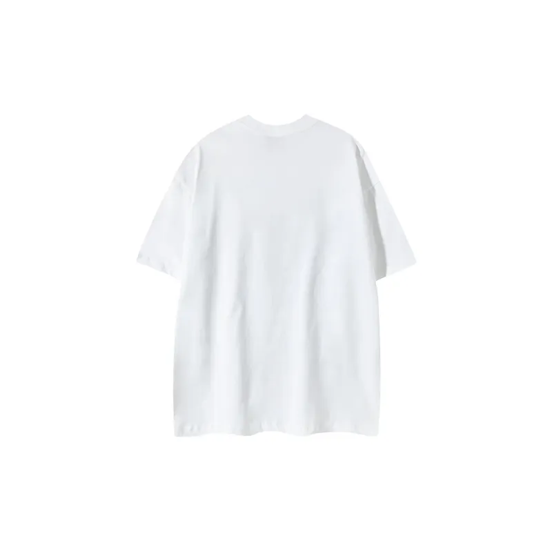 Regular Fashion Individual T Shirt Unisex Pure White Color-6