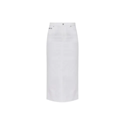 MOSCHINO Logo Embroidered Midi Pencil Shirt