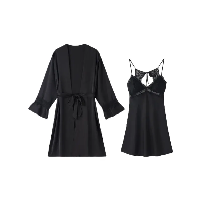 O'MESIK Pajama Set Women's Black-0