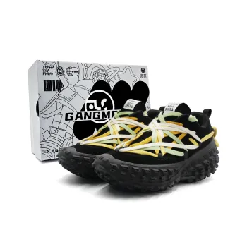 Hong Kong Meng Chunky Sneakers Unisex Low Top Black