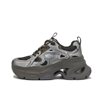 JEHURFIE Breathable Moisture Wicking Lightweight Height Increasing Low Top Chunky Sneakers Women's