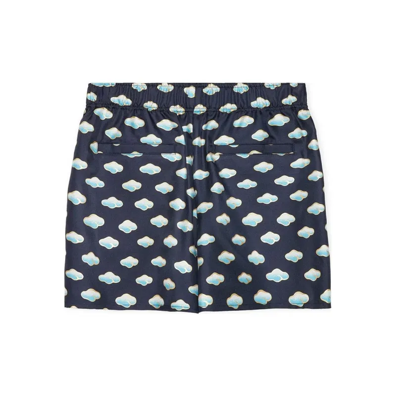 LOEWE SS25 Women's Pre Selection Collection Casual Shorts Regular Fit Women's Marine Blue-1