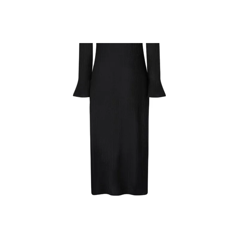 PINKO Ribbed knit Maxi Dress-4