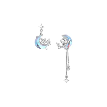 KING TAI FOOK 925 Sterling Silver Earrings Women's
