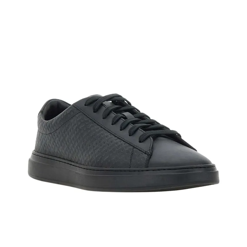HUGO BOSS Kieran Tenn Low Top Skateboard Shoes Men's Black-2