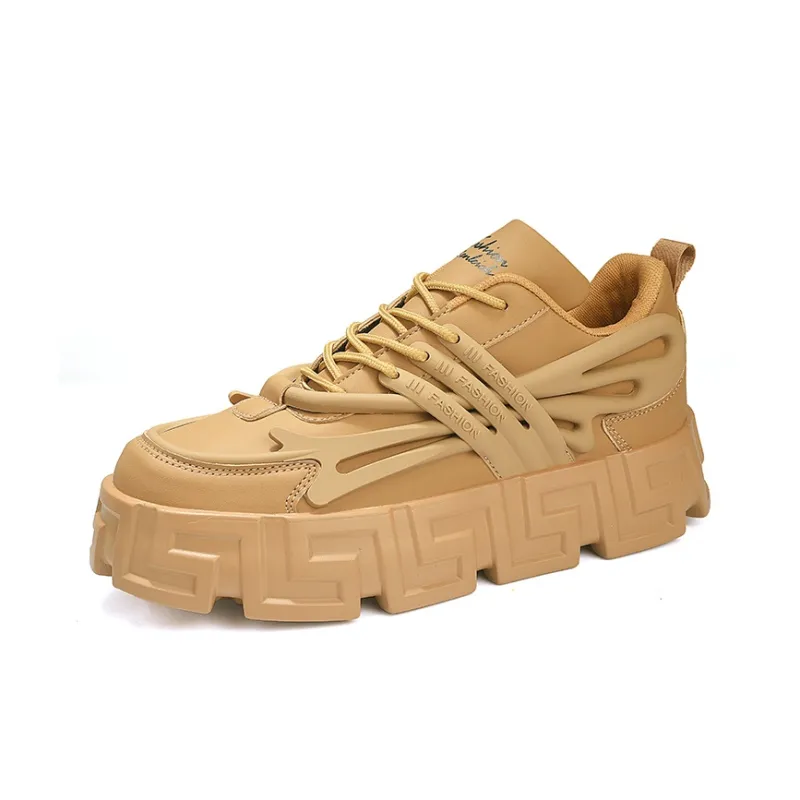 Jerden Smith Anti Slip And Wear Resistant Height Increasing Low Top Skateboard Shoes Men's-6