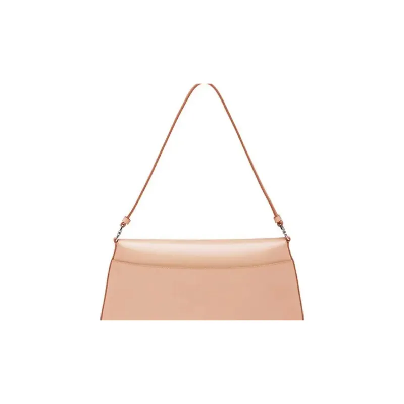 PRADA Cleo Shiny Leather Shoulder Bag Handbag Shoulder Bag Crossbody Bag Women's Blue Orchid Pink-4