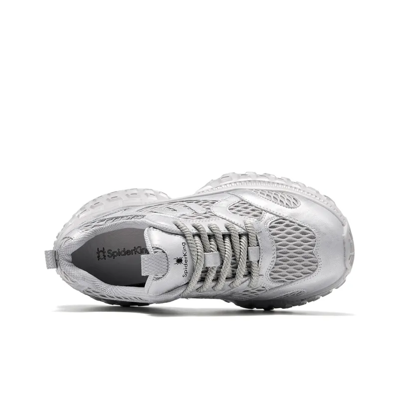 Spider King Low Top Chunky Sneakers Women's Ecru-6