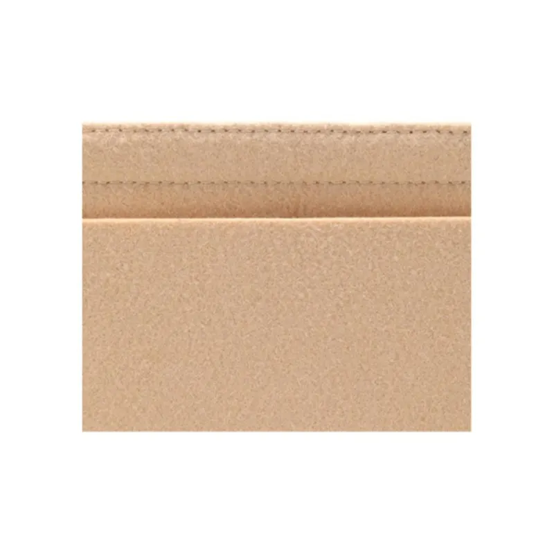 Ingenuity Handmade Felt Artificial Leather Interior Pocket Storage Accessories Bag Strap Women's Beige/Brown-3