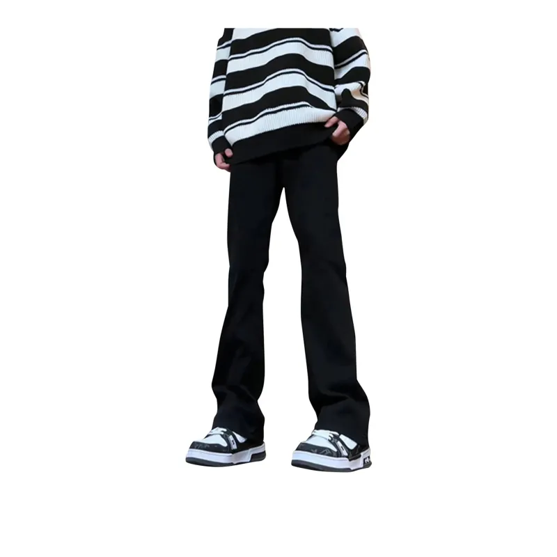 WELTER EXPERIMENT Fashion Trend Jeans Unisex Classic Black-24