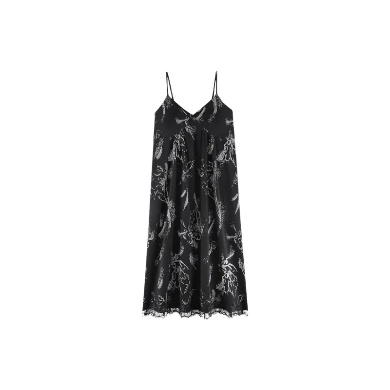 Qin Jing Nightgown Women's Black-0