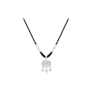 CHINA GOLD S999 Fine Silver Necklaces Women's