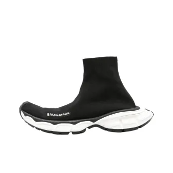 Balenciaga 3XL Speed High Top Casual Shoes Men's Black