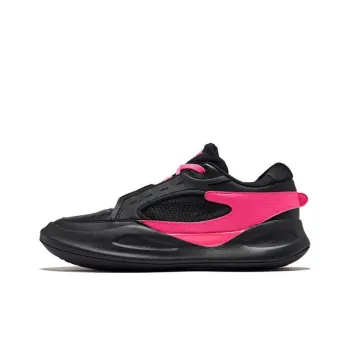 Erke No Double 3ma Anti Slip And Wear Resistant Height Increasing Low Top Skateboard Shoes Men's Black Pink