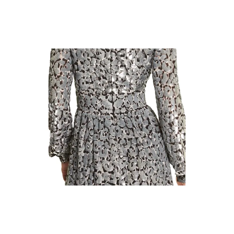 MICHAEL KORS Sequined Leopard Print Georgette Dress-3