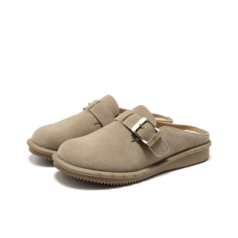 Spider King Rubber Sole Abrasion Resistant Slip Resistant Closed Toe Slippers Women's Umber-3