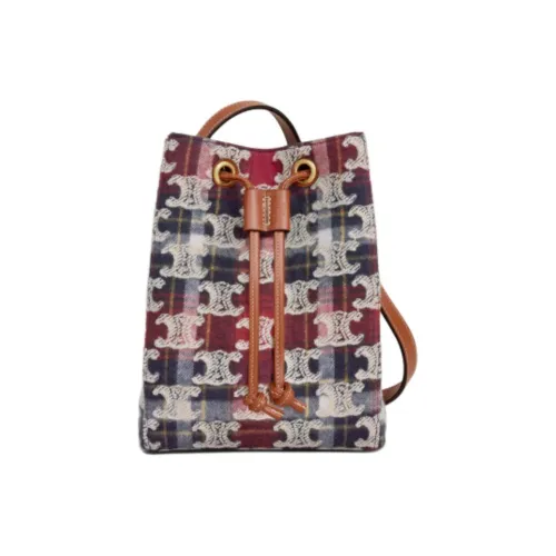 celine moyen Triomphe Fabric Crossbody Bag Shoulder Bag Mini Women's Multicolor