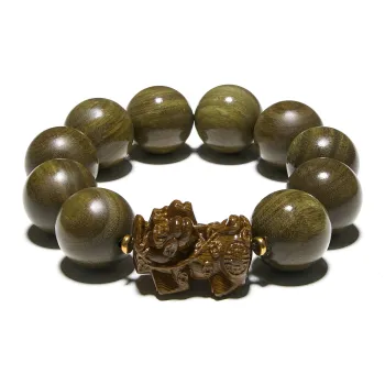 The Years Are Quiet Green Sandalwood Bracelets Unisex