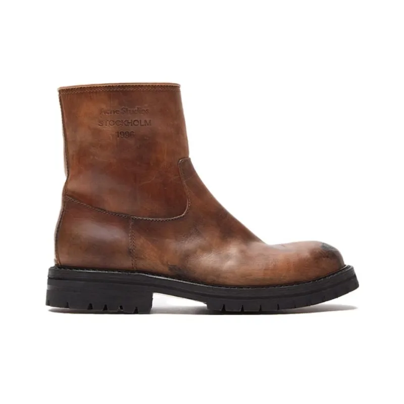 Acne Studios Ankle Boots Men's Brown-1