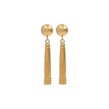 MOSCHINO Engraved Clip on Earrings