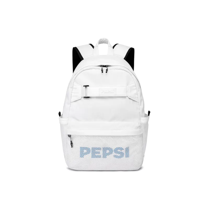 Pepsi Nylon Backpack Laptop Bag Backpack Regular Unisex White/Black-0
