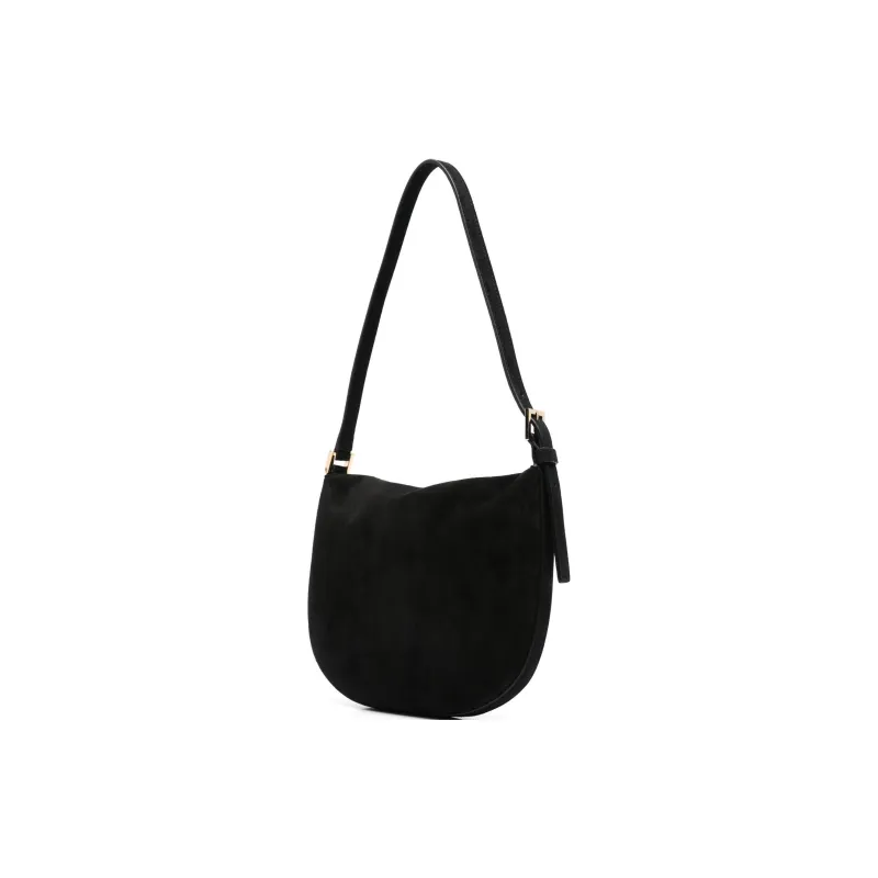 SAVETTE Calfskin Handbag Shoulder Bag Small Size Women's Black-1