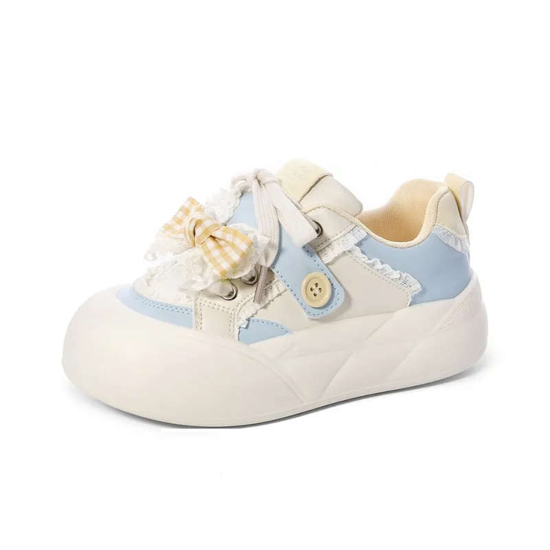 Lovely You Wear-resistant And Lightweight Low-Top Skateboard Shoes Women's Yellow Green-31