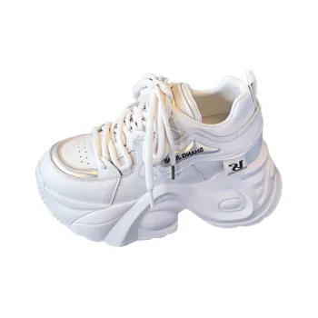 Ruomini Anti Slip And Wear Resistant Height Increasing Low Top Chunky Sneakers Women's