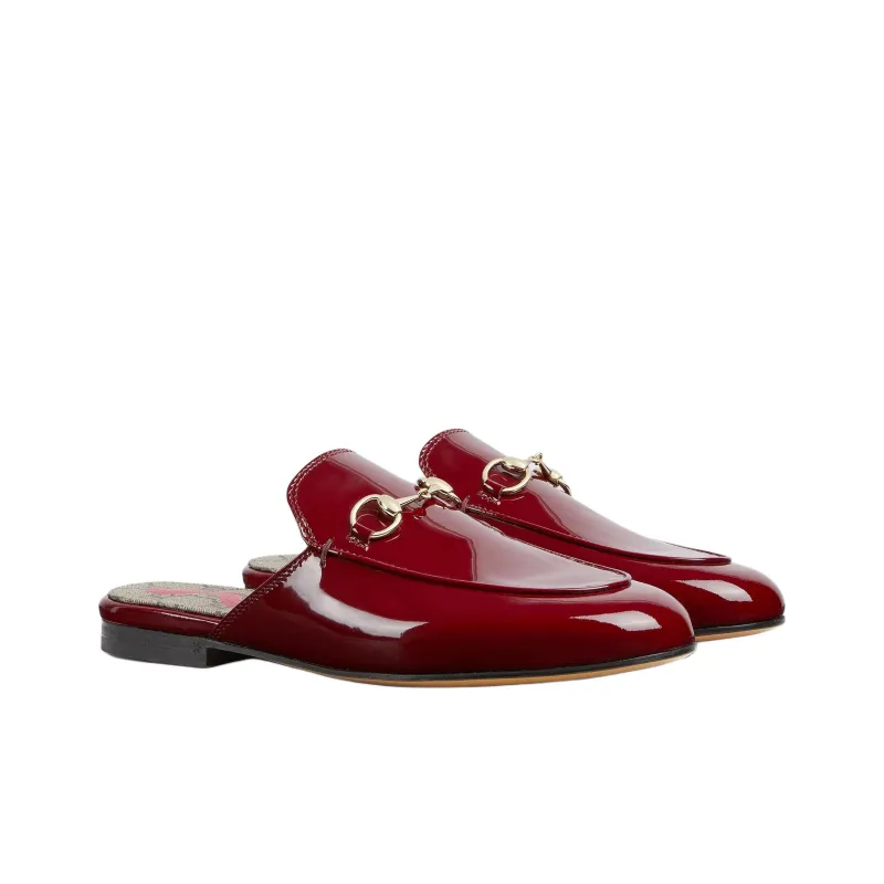 GUCCI Wrap toe Slippers Women's Red-2