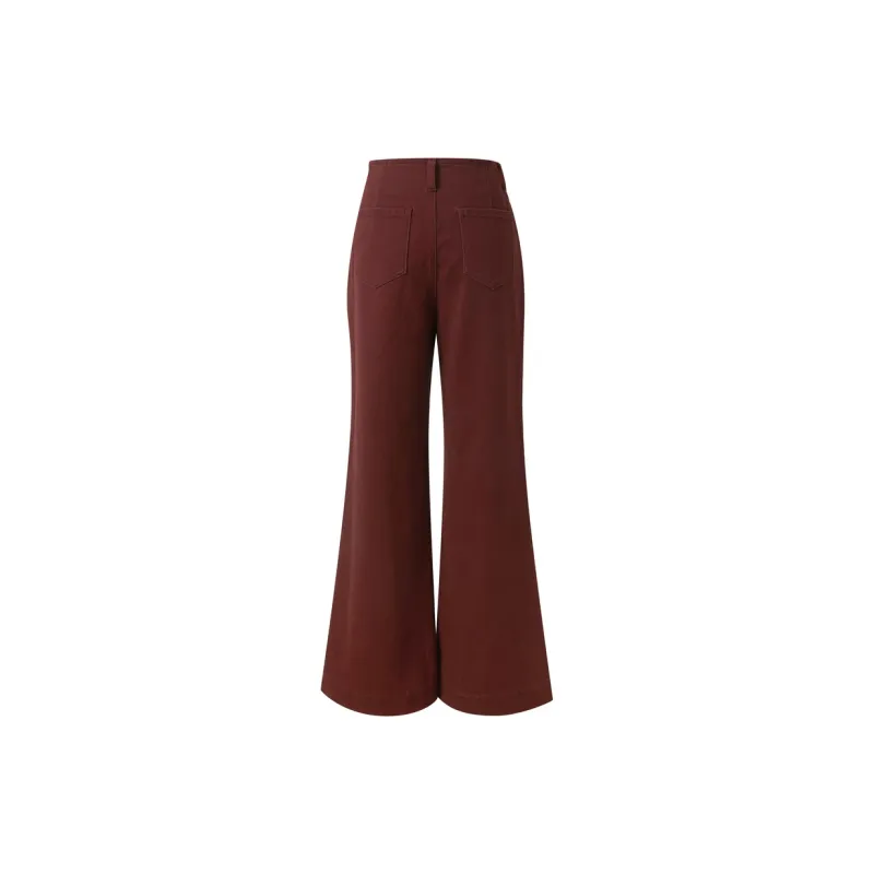 3COLOUR Jeans Women's Burgundy-1