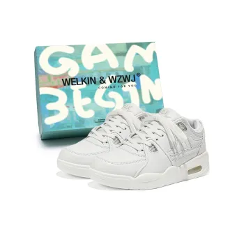 WELKIN&WZWJ Low-Top Skateboard Shoes Unisex White Box Included