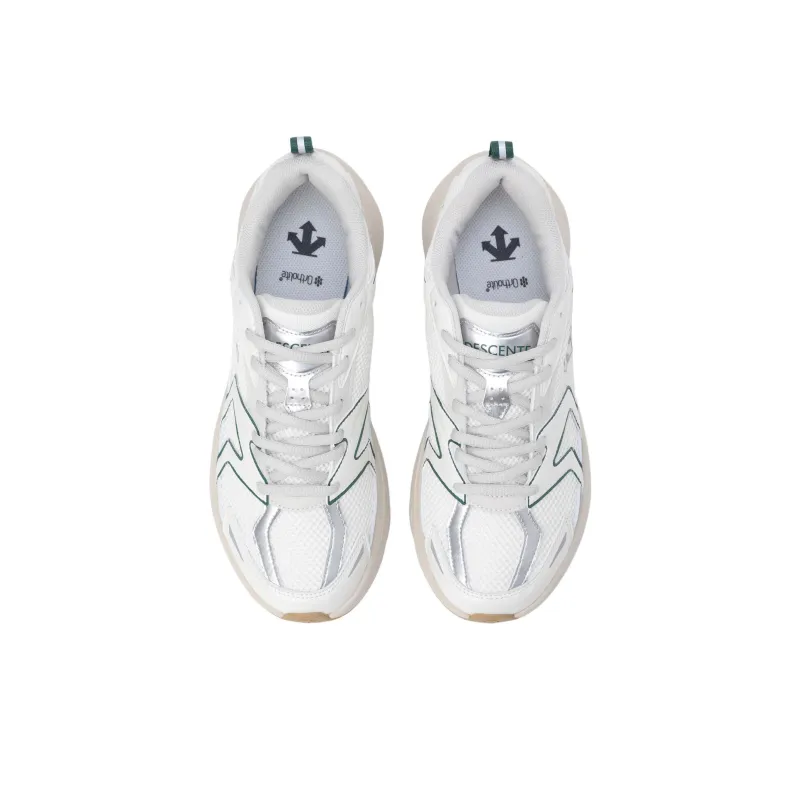 DESCENTE Dimarathon V2 Anti Slip Wear Resistant Low Top Running Shoes Unisex White Green-3