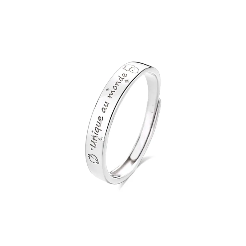 CHINA GOLD 999 Fine Silver Rings Unisex-0