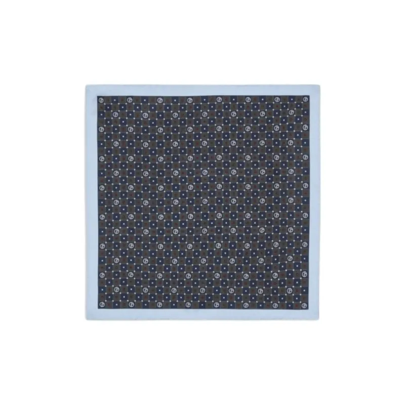GIORGIO ARMANI Printed Silk Pocket Square-0