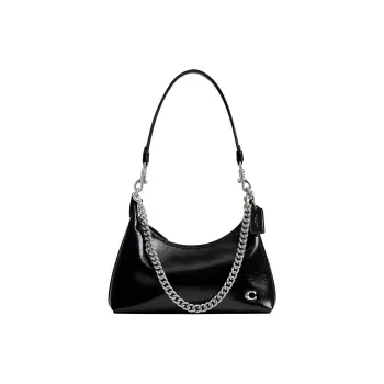 COACH Juliet Cow Leather Crossbody Bag Shoulder Bag Large Size Women's Black