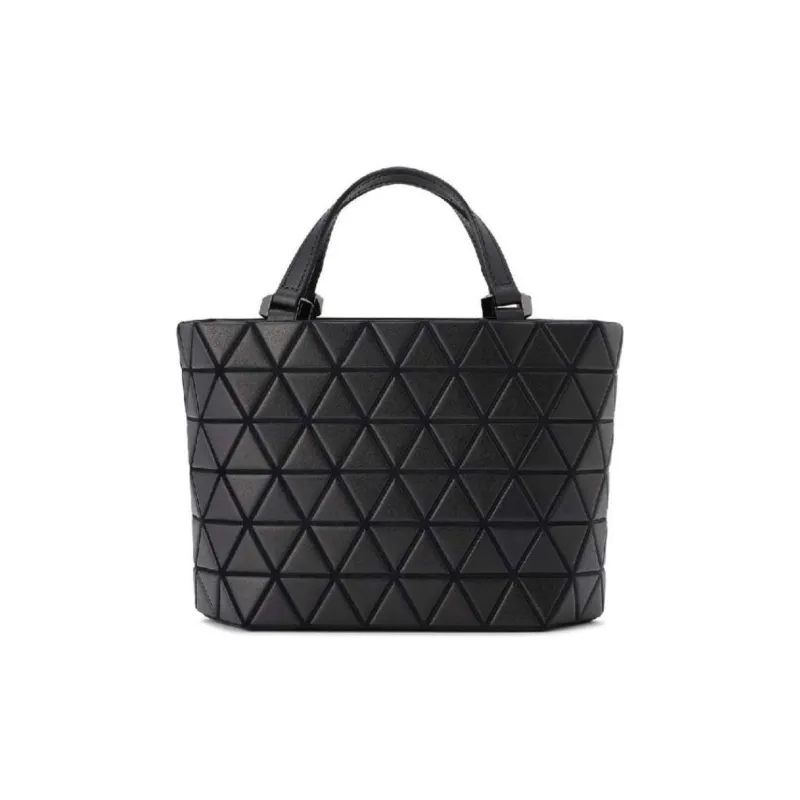 ISSEY MIYAKE Artificial Leather Tote Bag Shopping Bag Shoulder Bag Crossbody Bag Handbag Mini Women's Black-0