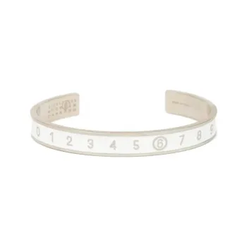 MM6 Maison Margiela Enamel logo Bracelet Cuff