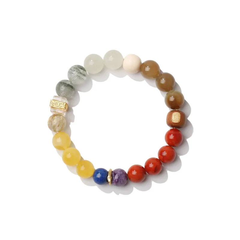 YUANYUANRUYI Southern Red Agate Bracelets Unisex-2