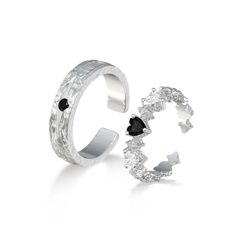 ACROWM Gold Plated Copper Rings Unisex-6
