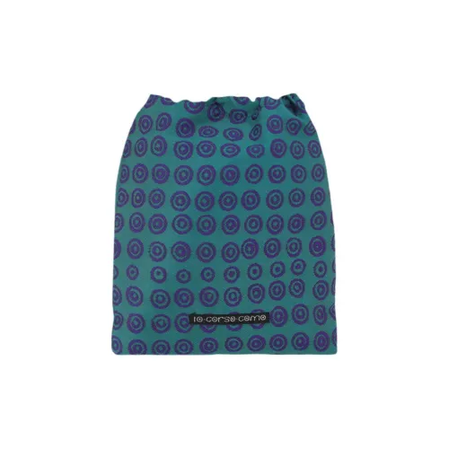 10 CORSO COMO Cotton Clutch Regular Unisex Green Purple