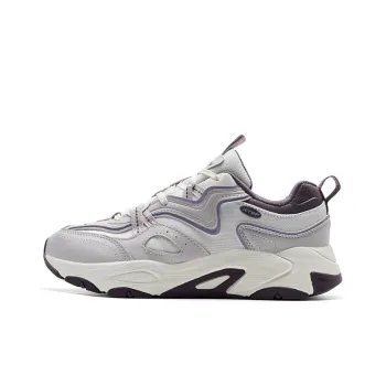 XTEP Red Cliff 3.0 Anti Slip Wear Resistant Low Top Casual Shoes Women's Gray Purple