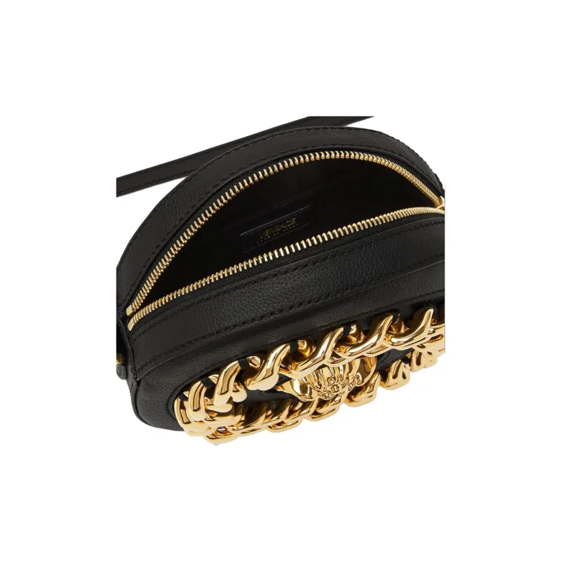 FANSIZHE Calfskin Camera Bags Crossbody Bag Shoulder Bag Women's Black-3