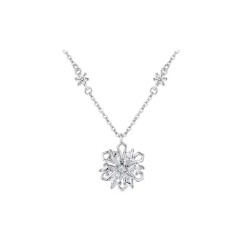Stacked S925 Silver Necklaces Unisex Silver