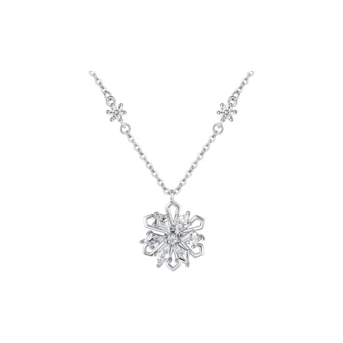 Stacked S925 Silver Necklaces Unisex Silver