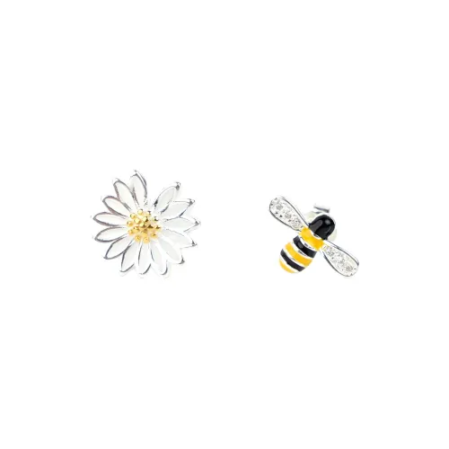 HYMAN KEVIN 925 Sterling Silver Enamel Stud Earrings Women's