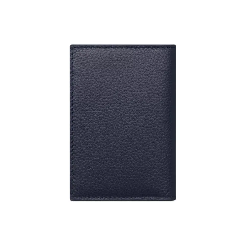 DIOR KAWS Collaboration Cow Leather Card Holder Men's Marine Blue-2