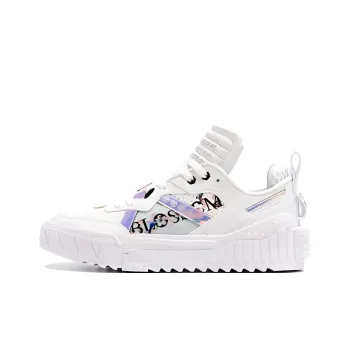 LiNing 001 Unblock Durable Breathable Low Top Skateboard Shoes Women's White